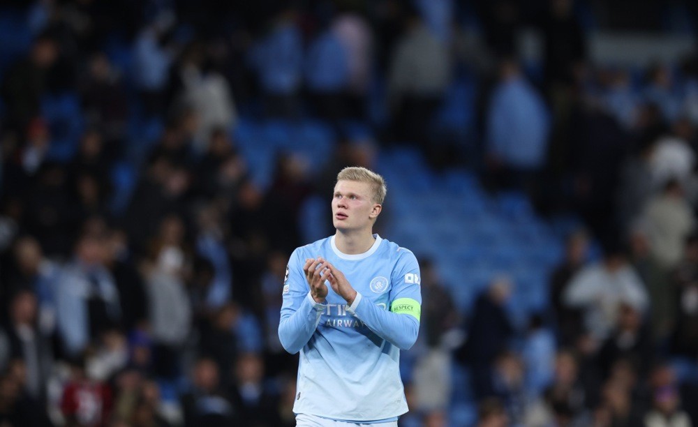 Haaland là cây săn bàn của Man City. Ảnh: EPA.