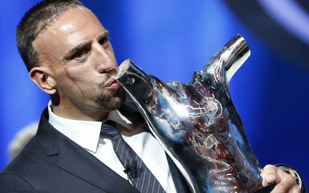 Ribery từng cùng Bayern giành cú ăn 3, nhưng vẫn không có Quả bóng vàng. (Ảnh: EPA Images)