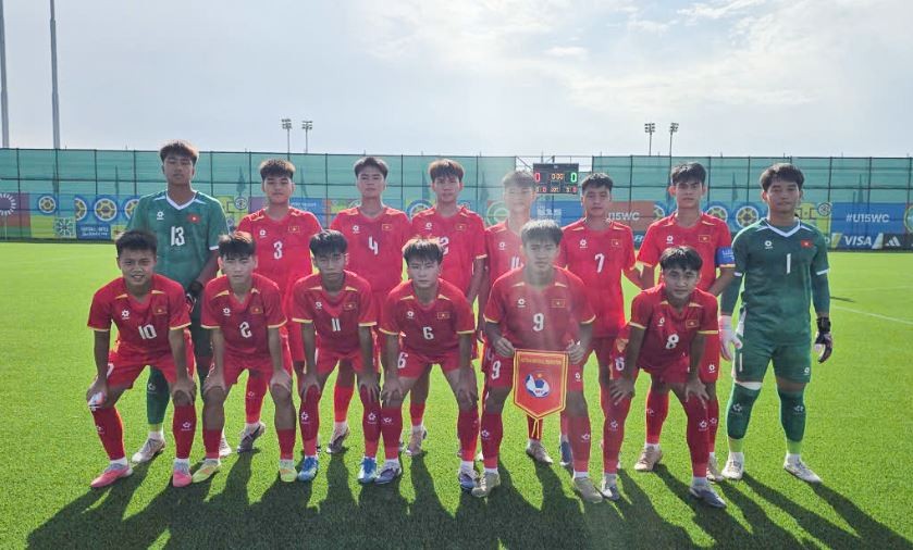 U15 Việt Nam . Ảnh: VFF.