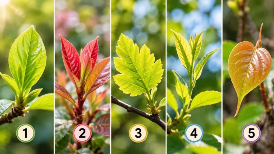 Bạn chọn cành lá non nào?