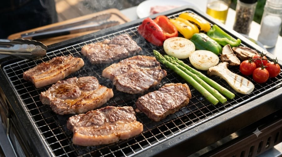 Hạn chế nướng thịt ở nhiệt độ quá cao, tránh ăn phần cháy xém và giảm lượng muối trong nước sốt để xây dựng chế độ ăn lành mạnh hơn.