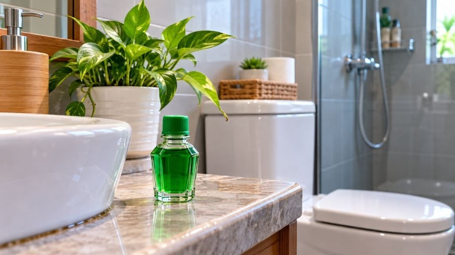 Vì sao nên đặt lọ dầu gió trong nhà vệ sinh?