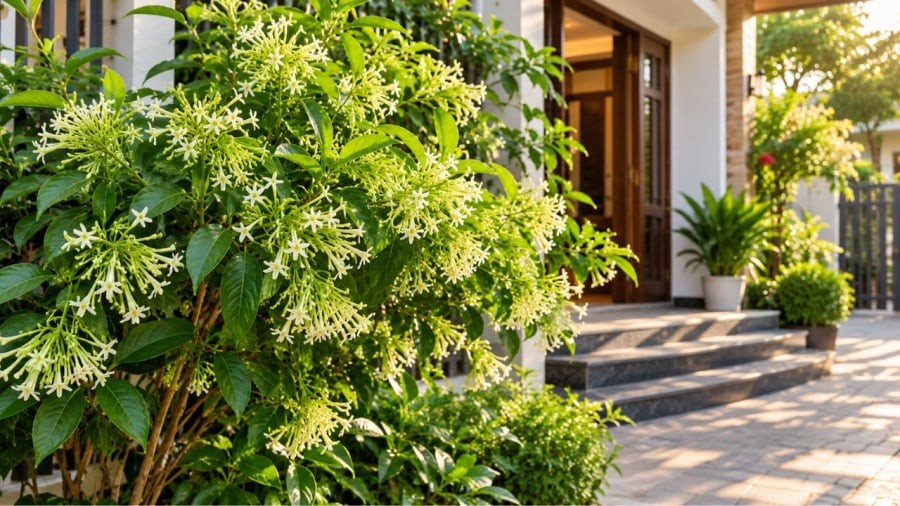 Dạ lý hương mang lại hương thơm và cảnh đẹp nhưng lưu ý nhiều người có phản ứng tiêu cực với mùi hoa
