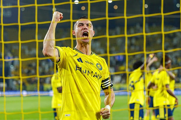 Ronaldo bùng nổ với hat-trick. Ảnh của Abdullah Ahmed/Getty Images.