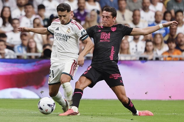 Tương lai Brahim Diaz ở Real Madrid vẫn tương đối mù mịt. Ảnh: EPA