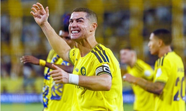 Ronaldo bỏ túi cú hat-trick thứ 67 trong sự nghiệp. (Ảnh: EPA Images)