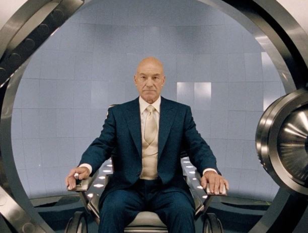Giáo sư Charles Xavier trong bộ phim X-Men của Marvel. Ảnh: Alamy.