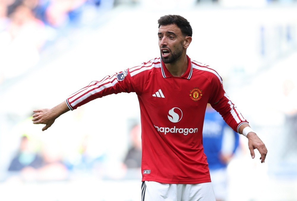 Bruno nhiều khả năng đá chính cho MU trong chuyến làm khách trước Chelsea. Ảnh: EPA Images.