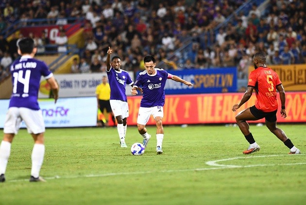 Bàn thắng sớm không đủ để Ninh Bình có điểm. Ảnh: Hà Nội FC.