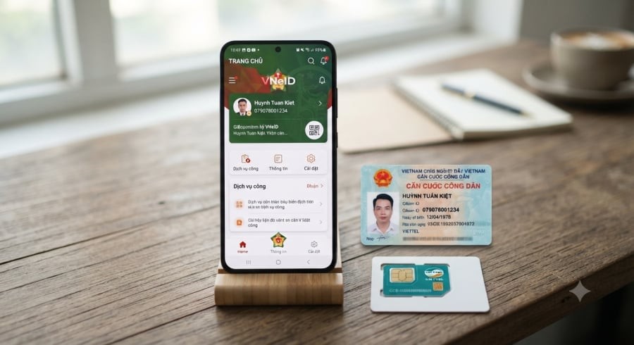 Người dân cần kiểm tra thông tin số điện thoại đăng ký VNeID để tránh nguy cơ tài khoản bị khóa tự động theo quy định mới.