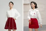 Áo trắng và chân váy đỏ: Công thức phối đồ thanh lịch giúp phái đẹp nổi bật trong mọi hoàn cảnh