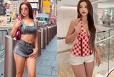 Mỹ nhân Hà thành ngày càng thăng hạng nhan sắc, gu mặc kiệm vải khoe đường cong chuẩn "phú bà" giữa trời Âu