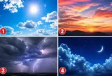 Chọn 1 bầu trời bạn thấy dễ chịu nhất để khám phá điều bất ngờ về bản thân