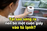 Tại sao sáng ra nên bỏ một cuộn giấy vào tủ lạnh?
