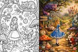 Tranh tô màu Alice ở xứ sở thần tiên, cùng bé khám phá thế giới cổ tích đầy màu sắc và thỏa sức sáng tạo