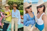 Cặp chị em "đình đám" của Vbiz cao chưa đến 1m60, có gu mặc thời thượng giúp tôn sắc vóc chẳng kém mỹ nhân nào