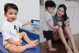 Con trai Mai Ngọc 16 tháng tuổi sắp chạm ngưỡng 1m, ngoan ngoãn học rửa tay khi mắc Covid-19
