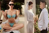 Mỹ nhân VTV lấy Thạc sĩ mặc váy cưới 200 triệu, làm mẹ bỉm sữa thảnh thơi trong cơ ngơi ở "khu đất vàng" Hà Nội