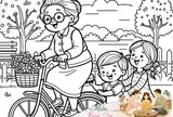 Tranh tô màu mùa Vu Lan, bé tự tay gửi món quà yêu thương đến bố mẹ