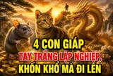 4 con giáp tay trắng lập nghiệp, khốn khó mà đi lên