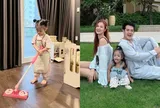 Con gái Đông Nhi - Ông Cao Thắng 2 tuổi tận tụy làm việc nhà, ngoại hình hưởng hết nét đẹp của bố mẹ