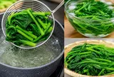 Luộc rau nhớ làm thêm bước này, rau xanh đẹp không bị vàng đỏ