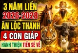 4 con giáp ăn Lộc Thánh ban, làm ăn thuận lợi 3 năm tới