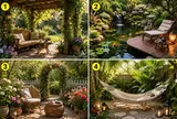Chọn 1 góc vườn bạn muốn nghỉ ngơi để xem bạn đang thu hút điều gì?