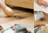 Mẹo gom tóc rụng nhanh, sạch gọn