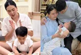 Con trai Mai Ngọc bập bẹ tập nói cực đáng yêu, học bài lanh lợi khiến mẹ tự hào