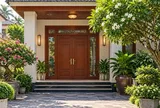 Trồng cây cảnh phong thủy trước nhà: Muốn đặt bên Trái hay Phải cần biết điều này