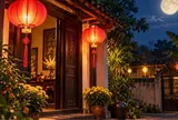 Vì sao Trung thu xưa, nhà nào cũng thích treo đèn lồng trước cửa?