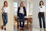 5 cách diện quần jeans đi làm vừa trẻ trung vừa mang vẻ sang kiểu old money
