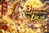 3 con giáp Trăng Vàng rọi chiếu Lộc về trước Rằm Trung thu