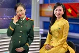 MC bụng bầu 8 tháng dẫn thời sự nhưng khán giả không hề hay biết, khoe sắc rạng rỡ bên chồng làm ở VTV