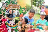 Mang Tết Trung thu về bệnh viện, nơi các em nhỏ tạm quên mũi kim tiêm để xem múa lân, tập vẽ tranh, tô màu