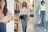 Áo ren + quần jeans: Cách phối đồ mùa thu giúp phụ nữ vừa nữ tính vừa trẻ trung