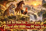 Lọt hố thần tài, 3 con giáp Tiền về như mưa trong 99 ngày tới