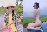 Mỹ nhân An Giang được Tiến sĩ đem vàng "khủng" hỏi cưới, đẻ xong mặc áo tắm đẹp nõn nà, ở cơ ngơi 3 tầng