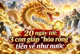 20 ngày tới: 3 con giáp “hóa rồng”, tiền về như nước