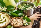 Cách gội đầu bằng 4 bộ phận hay bị bỏ đi của cây bưởi giúp tóc sạch gàu, mềm mượt