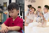Con trai Hà Trí Quang giận hờn cũng đáng yêu, ra dáng anh cả quyền lực bắt em gái "xin lỗi đàng hoàng"