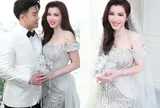 Vợ Akira Phan diện váy cưới khoe đường cong quyến rũ, khoảnh khắc "tình bể bình" bên chú rể gây chú ý