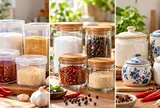 Nên đựng gia vị trong hũ nhựa, thủy tinh hay gốm sứ?