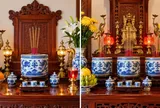 Vì sao ban thờ có nhà đặt 1 bát hương, có nhà lại đặt 3 bát hương?