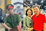 Anh công an quen mặt trên sóng giờ vàng VTV ngoài đời là Trung tá thật, được phỏng vấn riêng với vợ NSND Công Lý