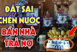 Bàn thờ nên để 3 chén hay 5 chén nước?