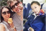 Tiếp viên hàng không xinh đẹp cưới trai Mỹ nghèo, 3 năm sinh 2 con gái, bỏ việc theo chồng sang Mỹ
