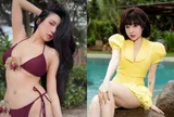 "Bà trùm nông sản" diện bikini khoe dáng nóng bỏng, làn da trắng bóc cực phẩm
