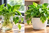 Trồng cây trầu bà phong thủy cho bàn làm việc nên trồng thủy sinh hay trồng đất?